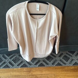 Spanx NWT Dolman Sweatshirt Oat Beige Mauve Tan Size Medium NWT